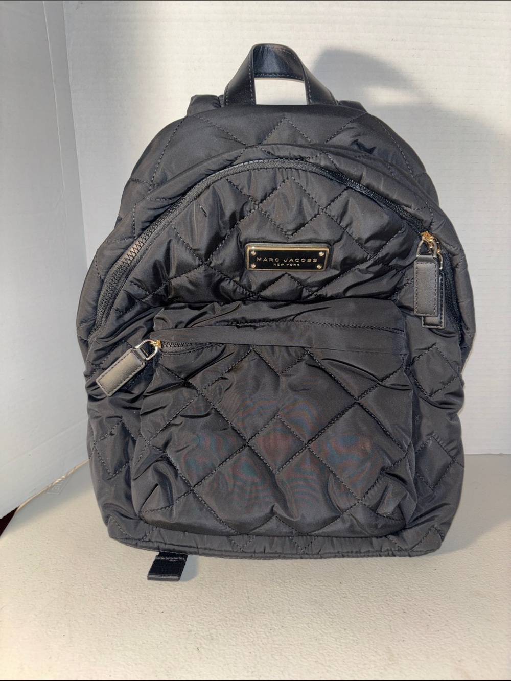 Marc Jacobs New York Quilted Nylon Black Backpack - Picture 2 of 8